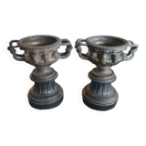 A pair of Warwick vases