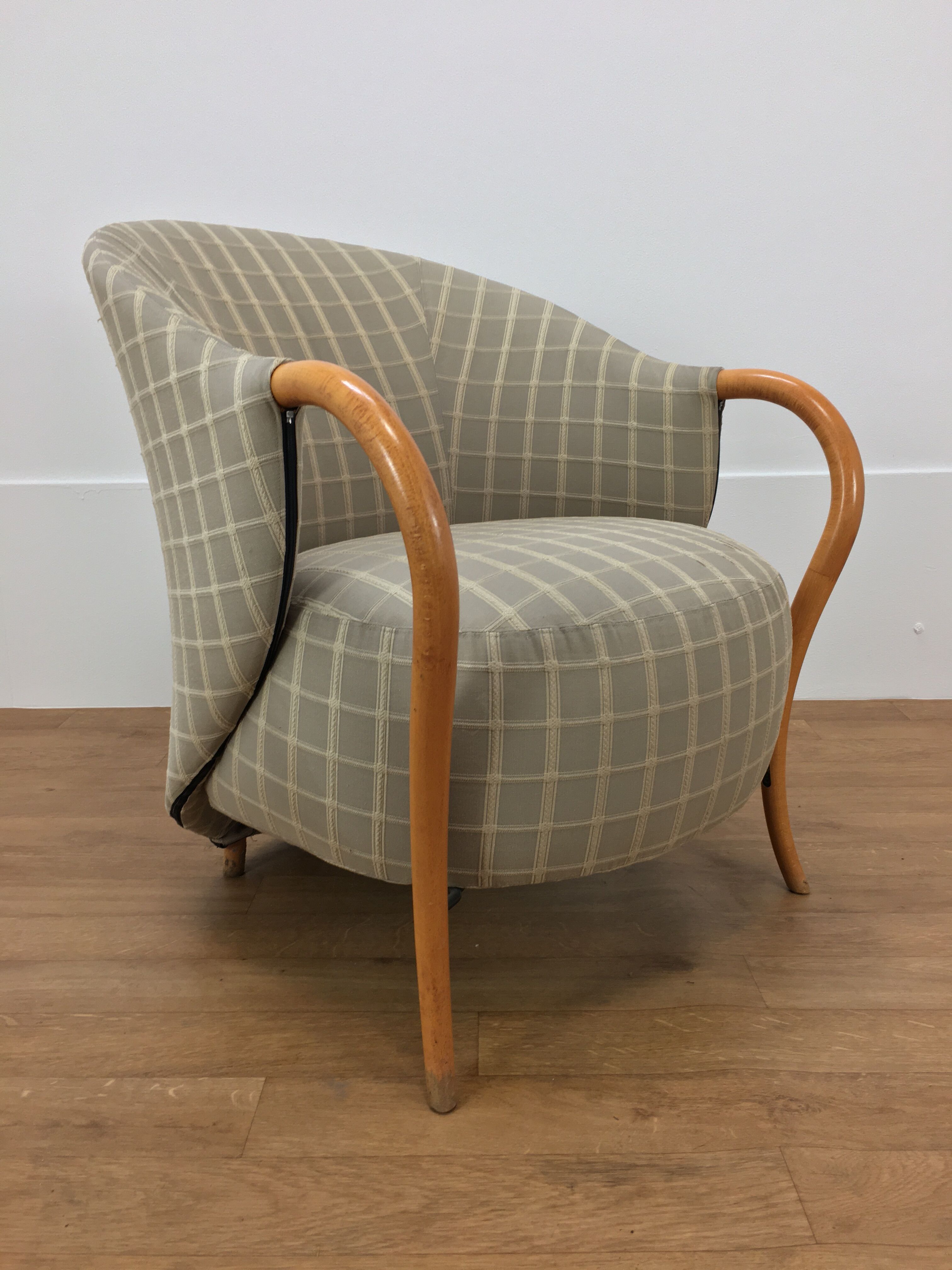 Pair of 80's Cinna design armchairs