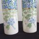 Pair of vases earthenware Keller Guérin Lunéville Periwinkle model