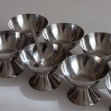 Set of eight ice cream cups, Lundtofte Denmark, 1960s