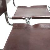 Set of 4 Linea Veam tubular steel bar stools, 1960