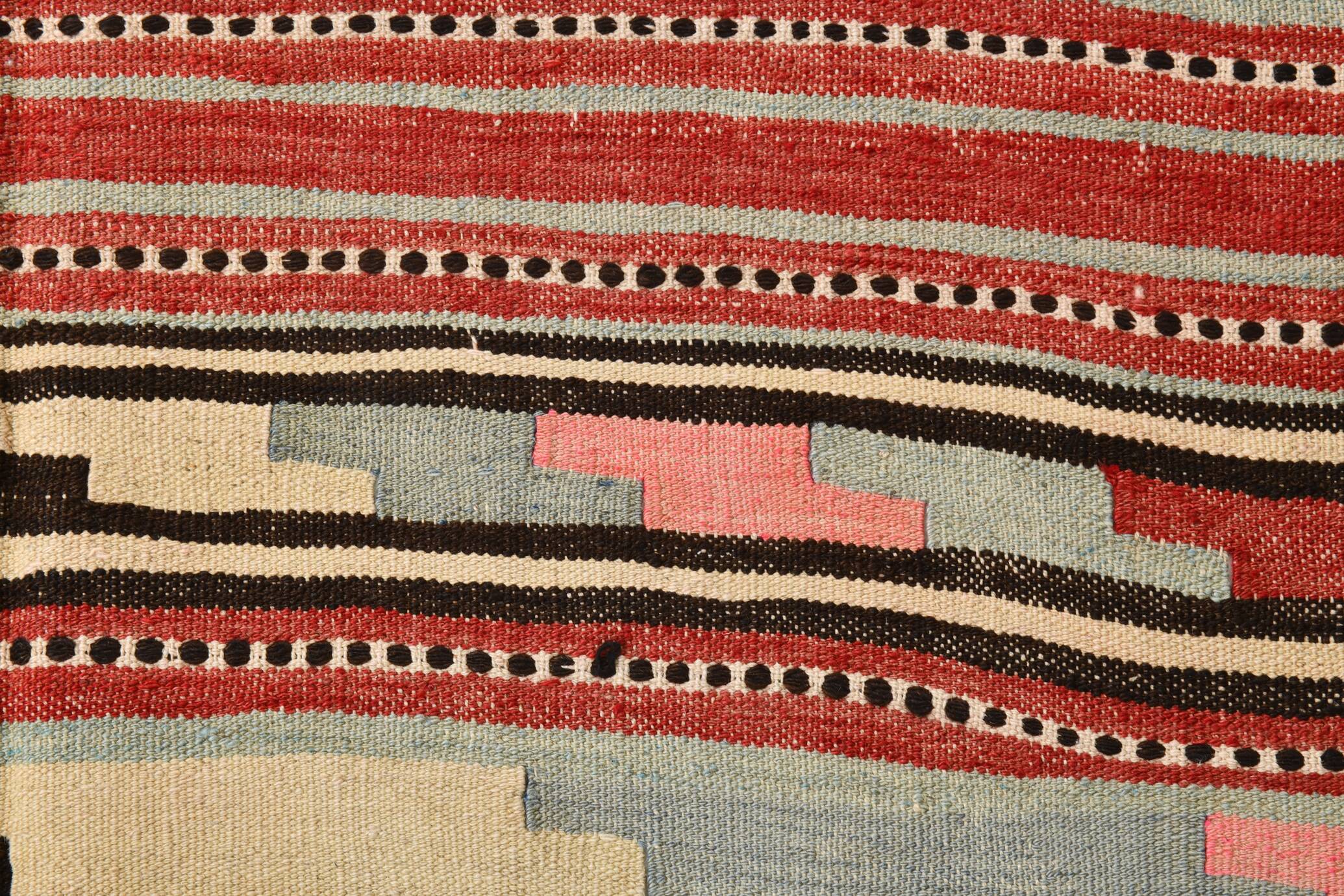 4x6 Red Pink Persian Kilim Rug, 131x196Cm