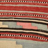 4x6 Red Pink Persian Kilim Rug, 131x196Cm