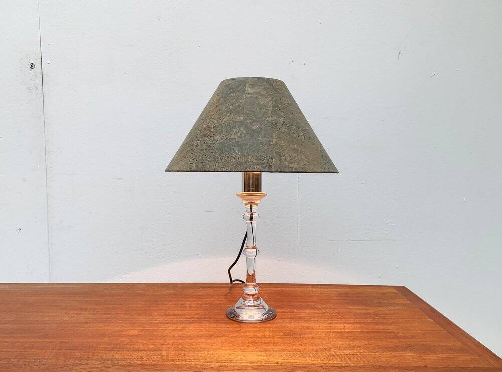 Mid-century German Tiffany glass table lamp by Ingo Maurer, 1960s.