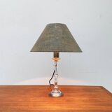 Mid-century German Tiffany glass table lamp by Ingo Maurer, 1960s.