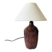 Ceramic lamp, fabric cable, cotton lampshade