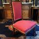High-backed chaise longue in carved mahogany, 19th century, Napoleon III
