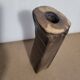 Scandinavian brutalist glazed stoneware vase