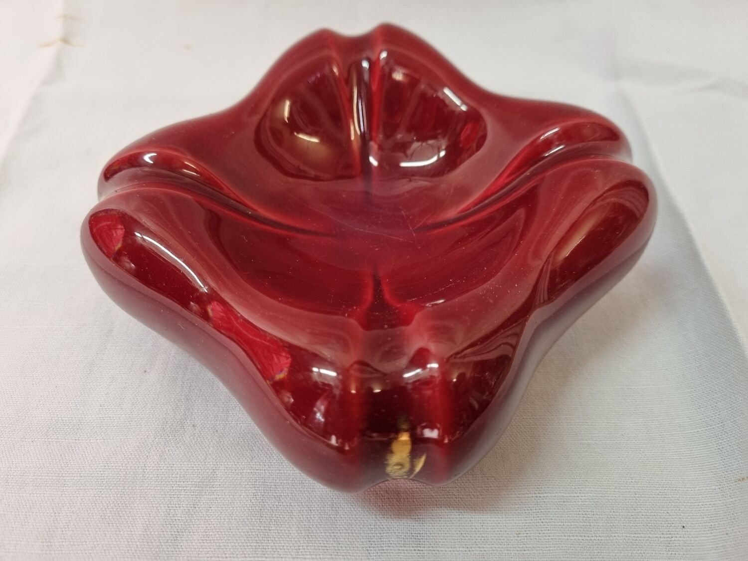 St Clément earthenware ashtray from 1950