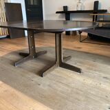 Table salle manger extensible Thonet chêne foncé