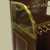 Mahogany store display and brass, vintage