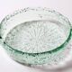 Centre de table en verre recyclé vert de Géorgie, Italie années 1970