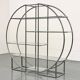 Bauhaus ronde en tubulaire chromé et verre