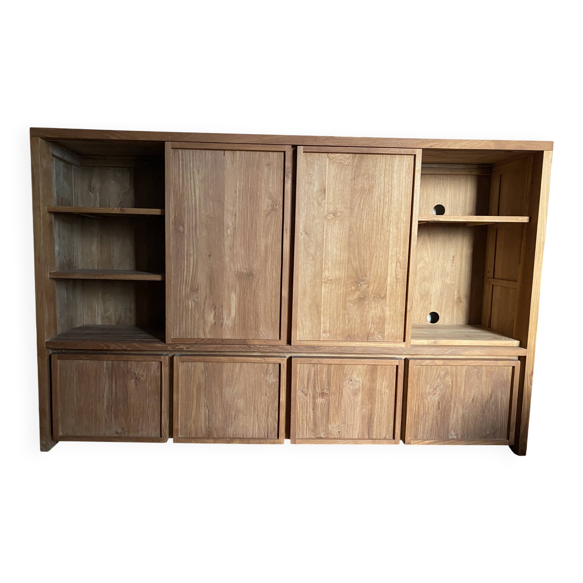 TV unit with generous storage.