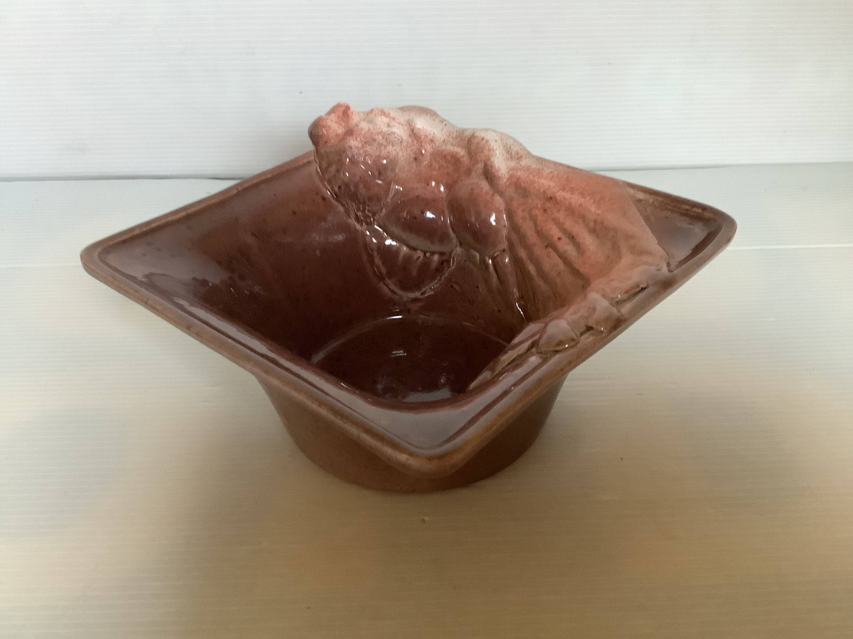 Decorative ceramic tray.