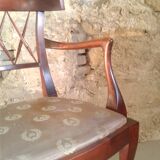 English colonial armchair in mahogany