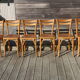 6 chaises baumann N°19 hêtre clair assise liège