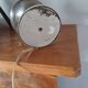 Bauhaus style chrome-plated metal mushroom bedside lamp