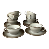 Tasses Salins France émaillé imitant le grès