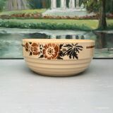 Set of 6 stackable salad bowls with foral pattern from the 50s/60s