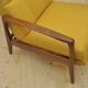 Mid-century armchair with folding footrest, 1960s
