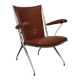 Folding chair attributed to A. Monpoix, modernist design, mid-century, vintage.