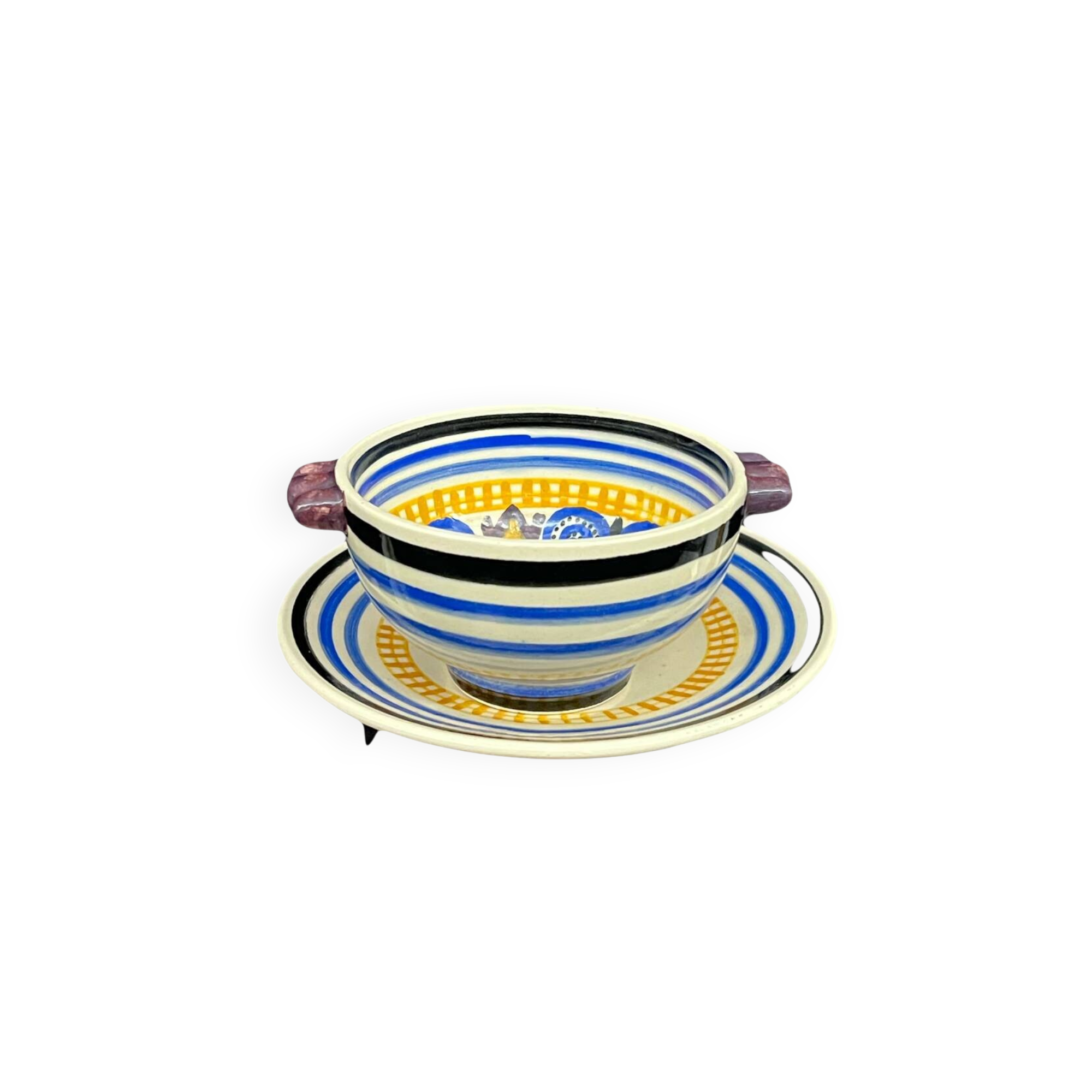 Henriot Quimper - bowl and its saucer