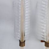 Pair of Murano glass wall sconces by Barovier and Toso.