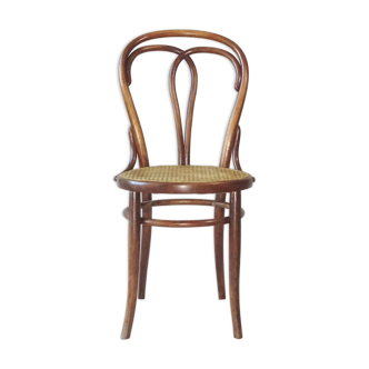 Chaise Bistrot bois courbé, Allemagne 1900 cannage parfait