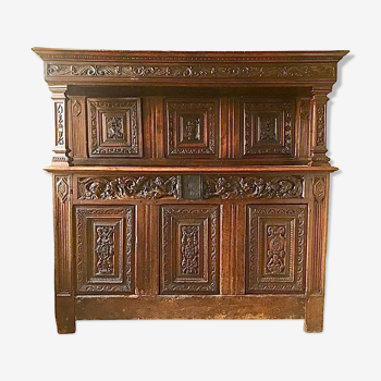 Buffet-credence cabinet deux corps renaissance 16th century france