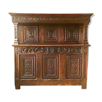 Buffet-crédence cabinet deux corps renaissance 16ème siècle france