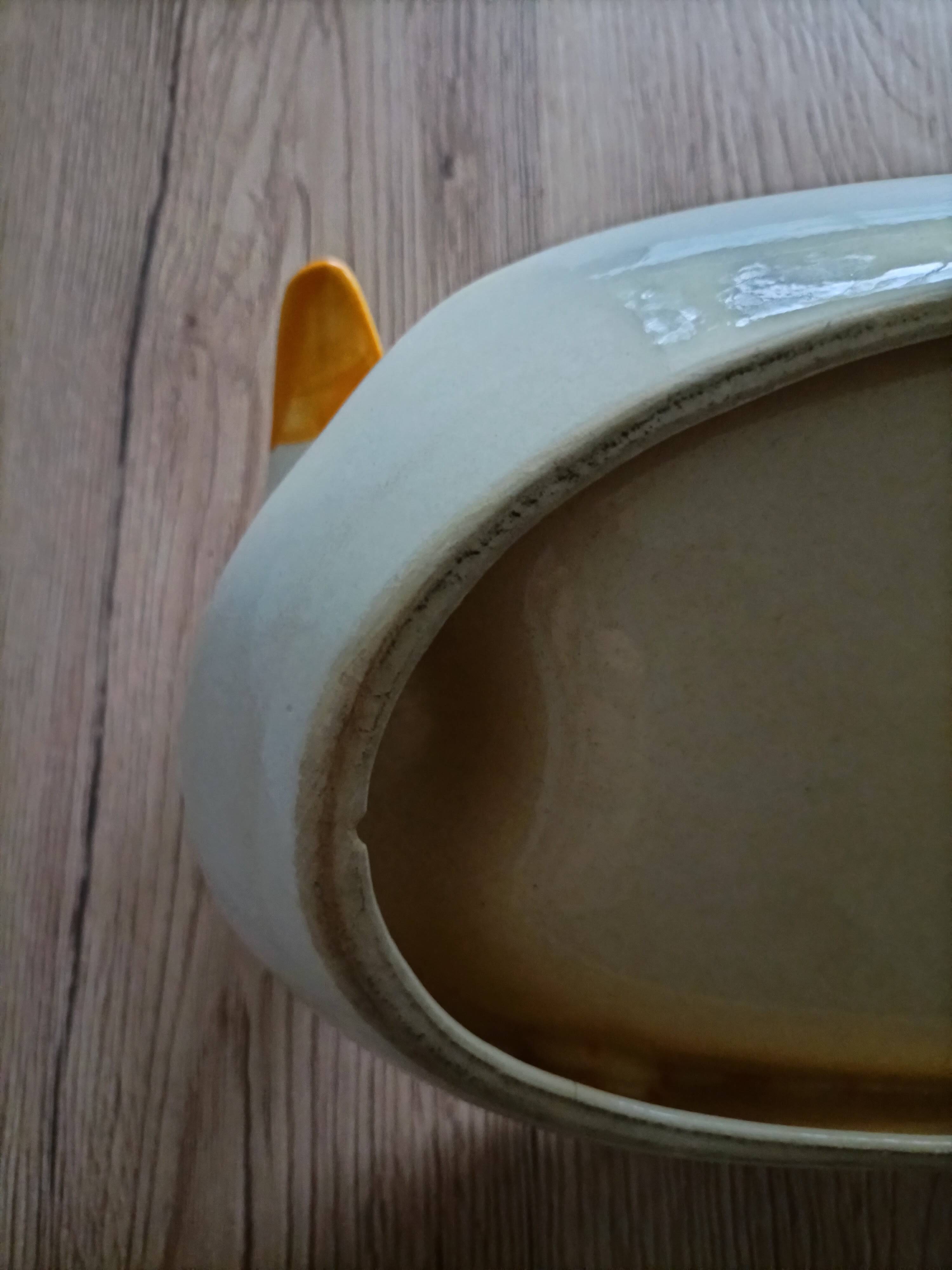 Linde earthenware foie gras serving dish