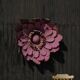 Large sculptural wall decoration of flowers in metal, Belgium, mid-20th century, 1960s.