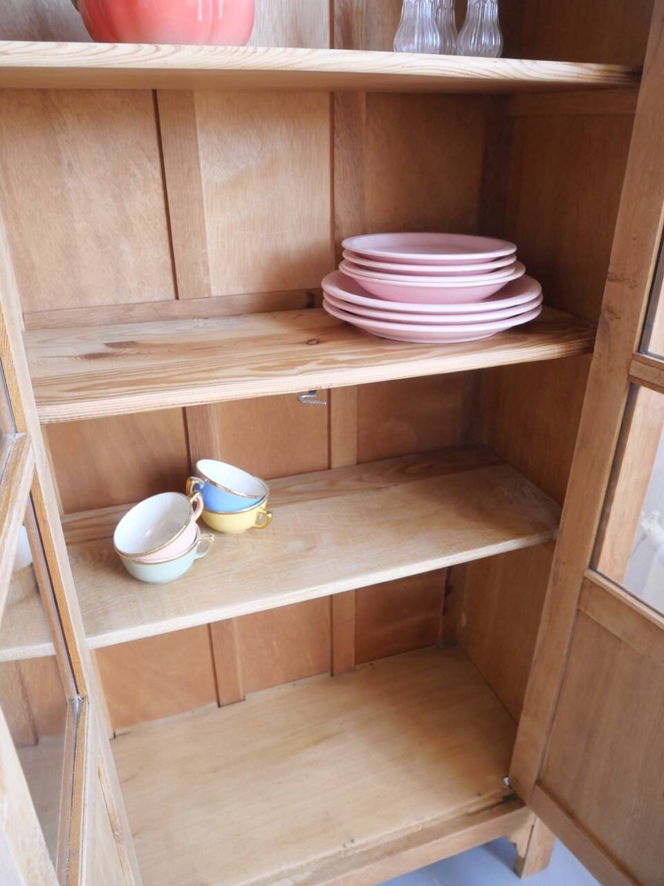 Renovated antique display cabinet