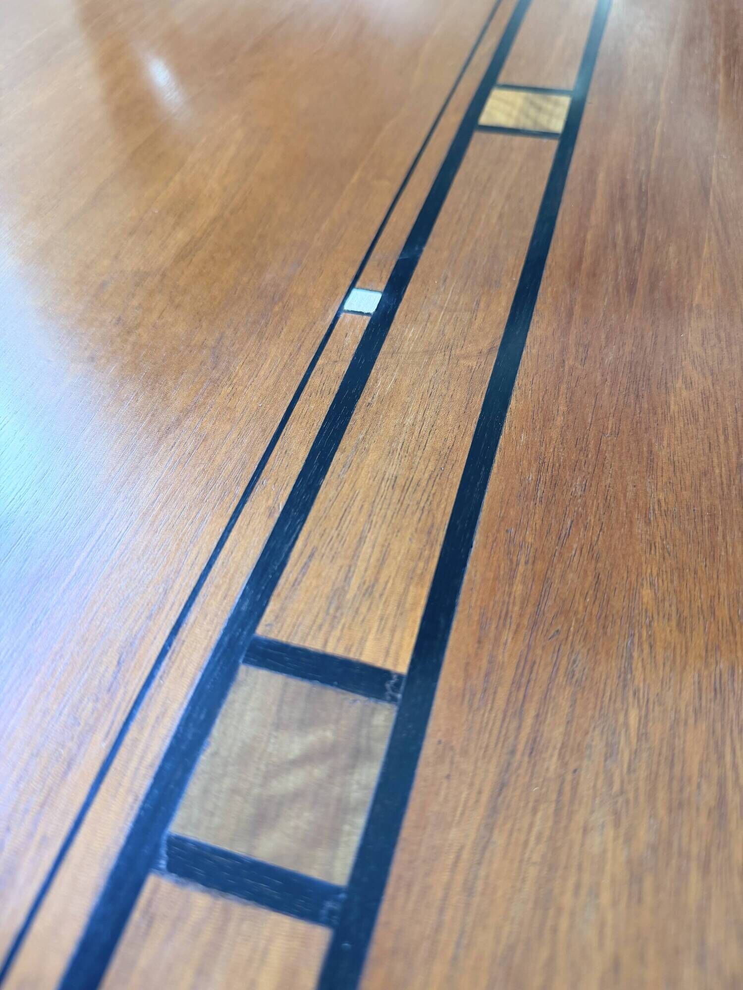Double-sided walnut counter desk 1900