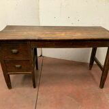 Rustic desk in solid fir tray wood 19th century