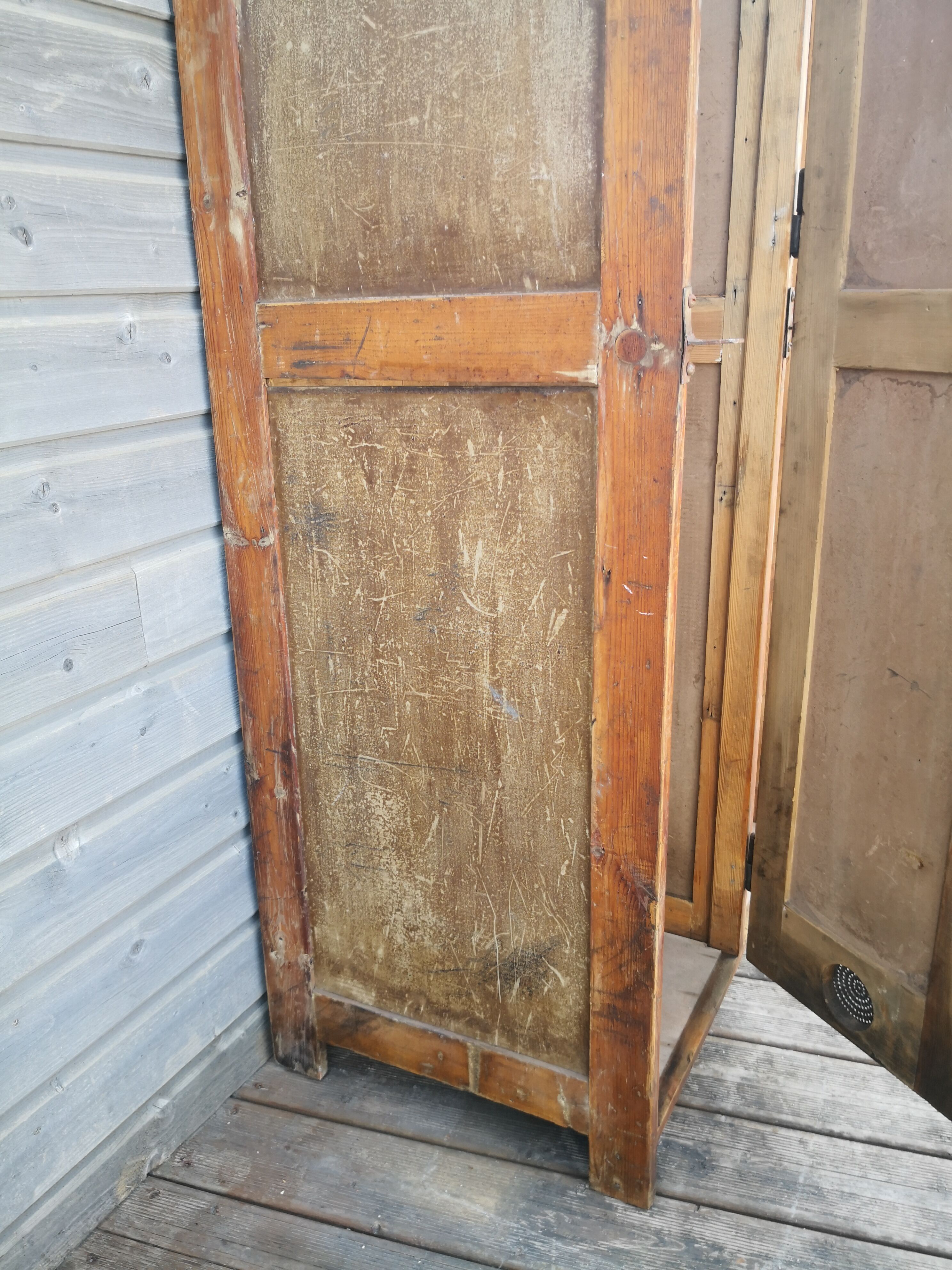 Coat rack cloakroom, Vintage wooden wardrobe