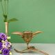 Cendrier vintage en laiton en forme de fleur