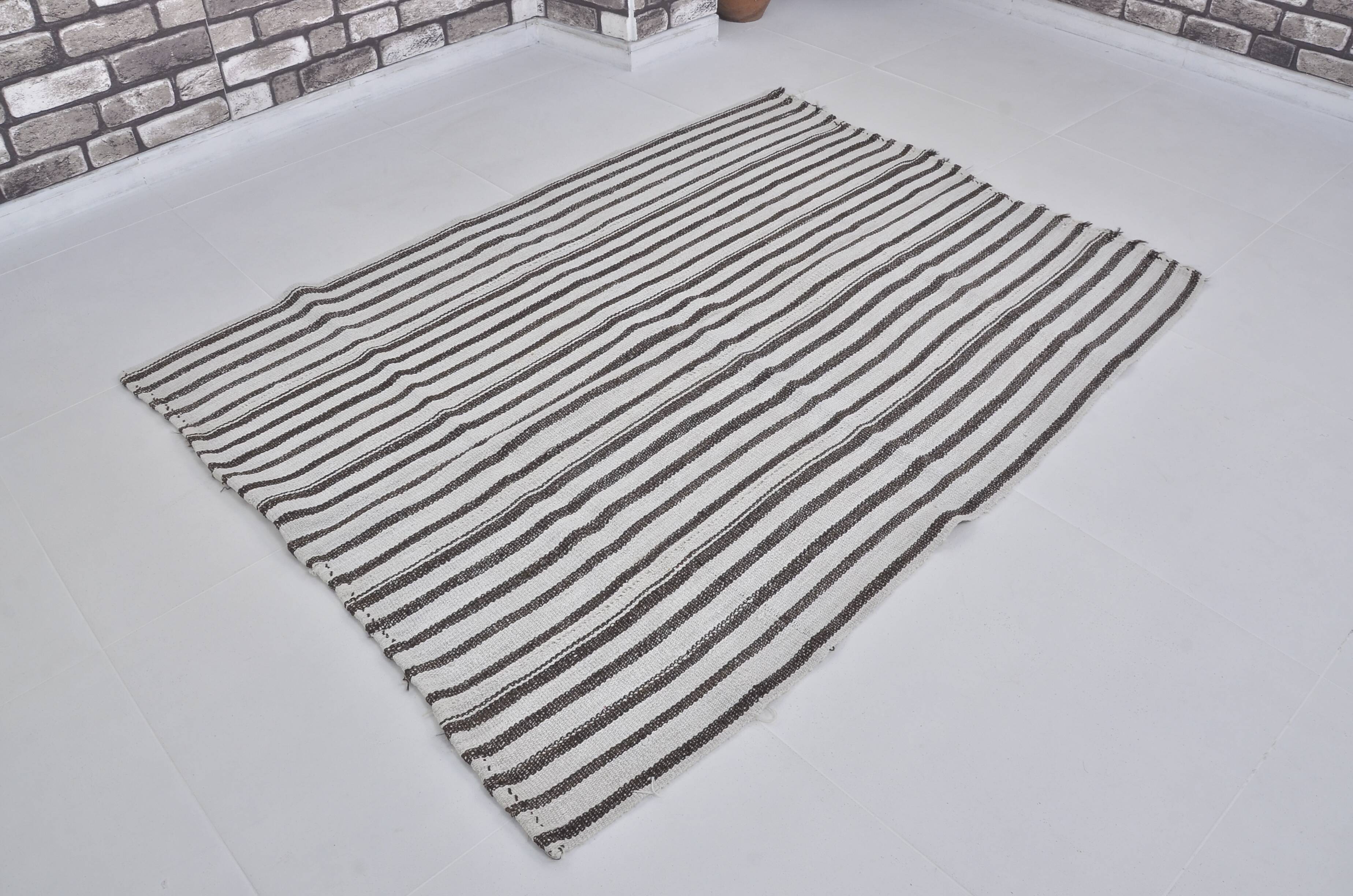 Neutral Vintage Oushak Hemp Kilim sku 3725