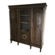 Bibliothèque avec vitrine style empire