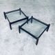 Mid-Century Modern Design Low Side Table Set, Sweden, 1960s, Set of 2