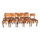 Set of 10 indestructible vintage bistro chairs signed ELF, 1950s.