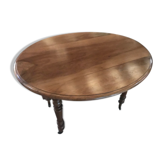 Louis Philippe shuttered table with an extension