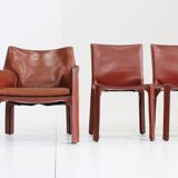 Cab 412 + 414 Dining Chairs by Mario Bellini for Cassina, Italy, Set of 5