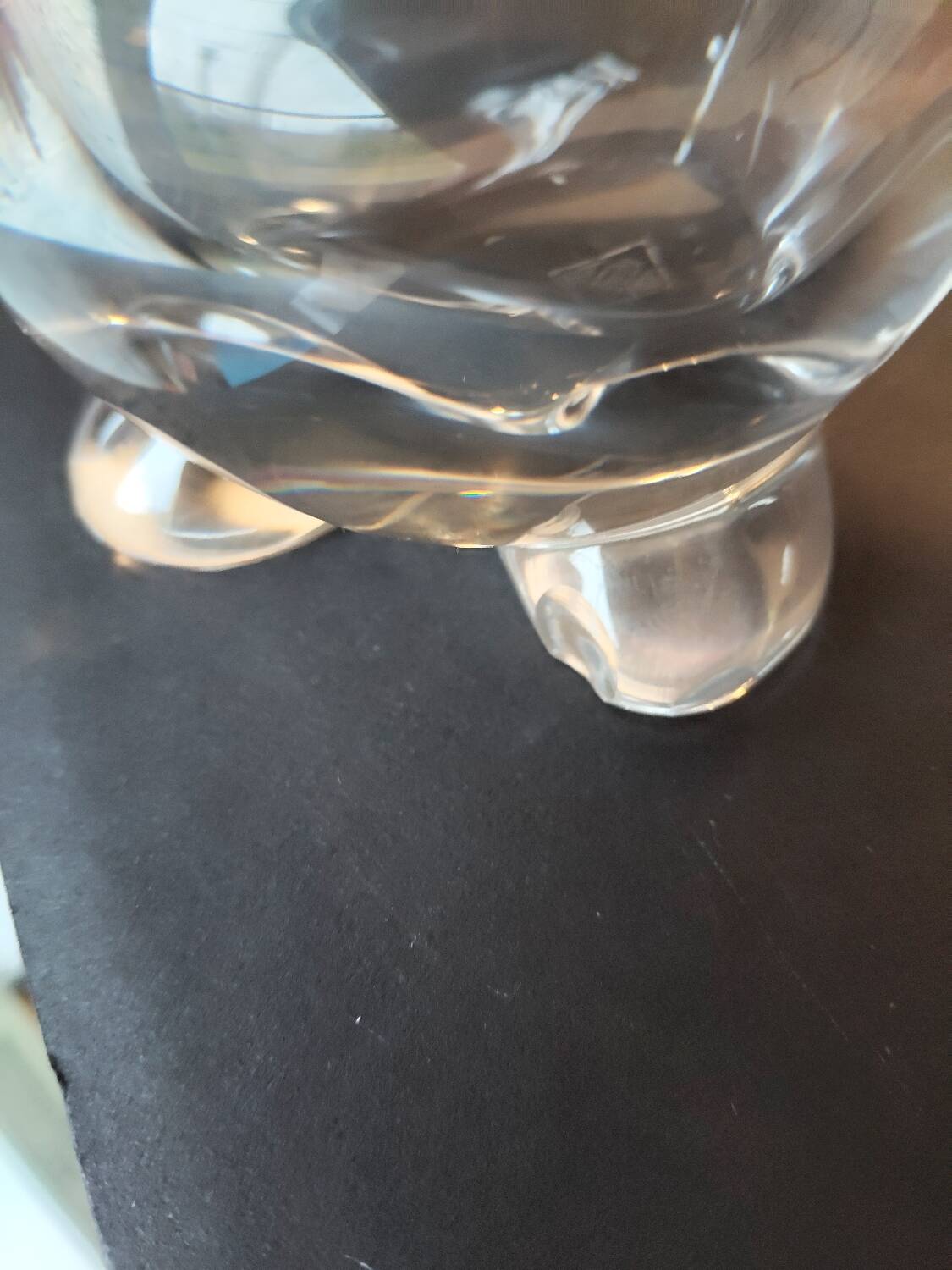 Crystal duck catchall signed – Cristal de Vannes