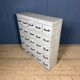 Old light grey workshop drawer cabinet with 25 drawers