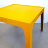 Yellow fiberglass table from the 70s