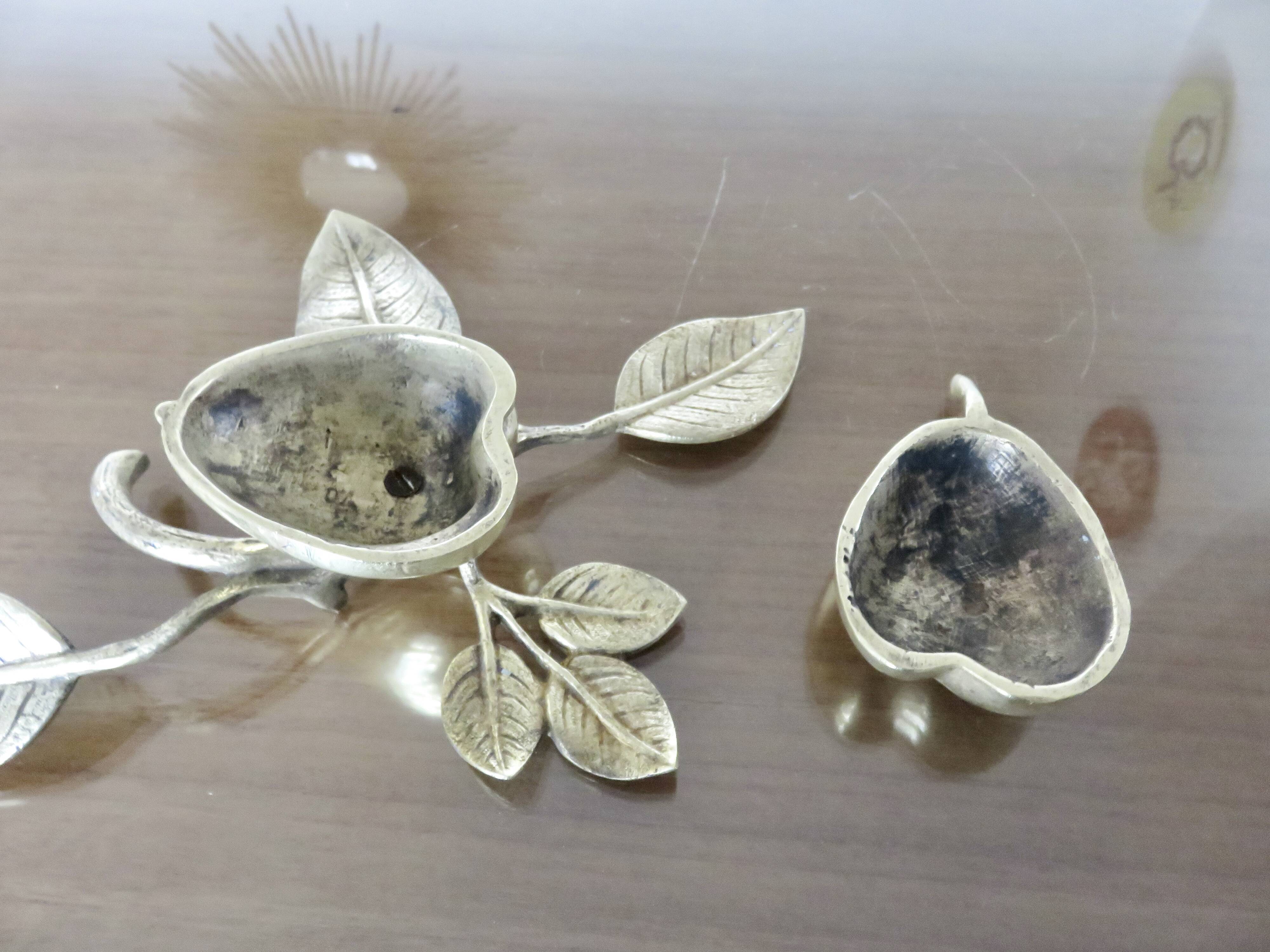 Antique bronze jewellery box, small catchall, Art Nouveau, 1920s