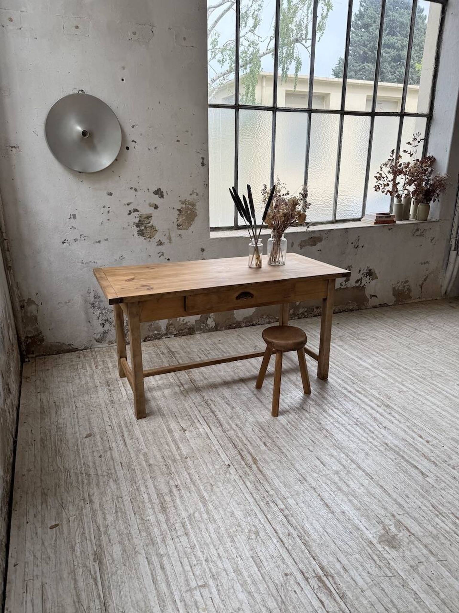 Farm table in pine, 1950s