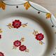 Two old Longwy Bagdad pedestal plates